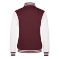 thumbnail image 7 of Breezora Women Loose Striped Long Sleeve Button Down Baseball Jacket Rib Cuff with Side Pockets Fall, 7 of 7