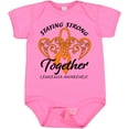 thumbnail image 3 of Inktastic Leukemia Awareness Staying Strong Together and Orange Ribbon Boys or Girls Baby Bodysuit, 3 of 5