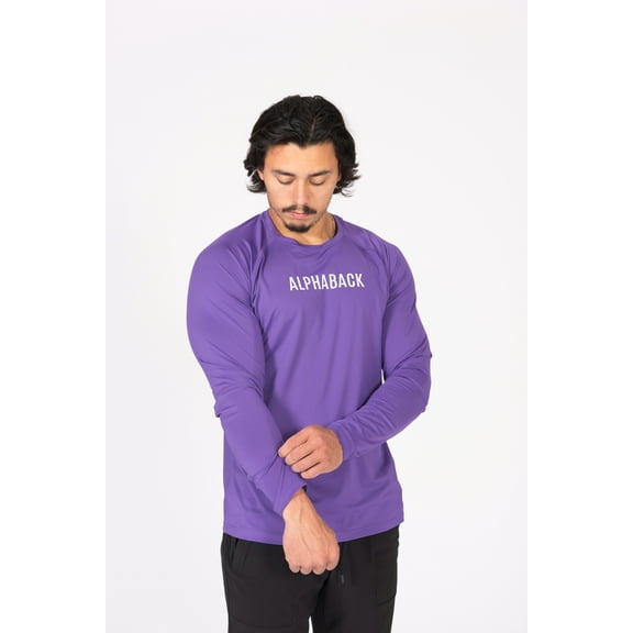 ALPHABACK Athletic Long Sleeve Compression Shirt