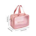 thumbnail image 4 of Bolsa Neceser transparente para cosméticos, 2 compartimentos, estuche de belleza, organizador de artículos de tocador para viaje a casa Ndcxsfigh Para Estrenar, 4 of 9