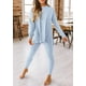 thumbnail image 5 of Conjunto de Dos Piezas para Mujer PRETTYGARDEN Azul Claro M, 5 of 8