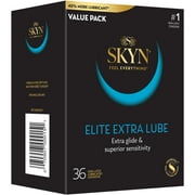 SKYN Elite Extra Lubricated Non-Latex Condoms, 36 Count