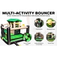 thumbnail image 3 of Island Hopper Fort, Casa Rebotante para Niños Recreativa para Todos los Deportes con Área de Fort, Muro de Escalada, Baloncesto, Tiro de Fútbol, Tobogán Curvo, Giro y Juego de Enredos, 3 of 5