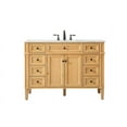 thumbnail image 6 of Elegant Decor Park Avenue 48" Wood Single Bathroom Vanity in White, 6 of 6