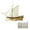 8pcs bronze cannon, variant on Milaget 1/80 Scale Wooden Sailboat Model Watercraft Brain Teasers for Kids Boys Toy no no bronze