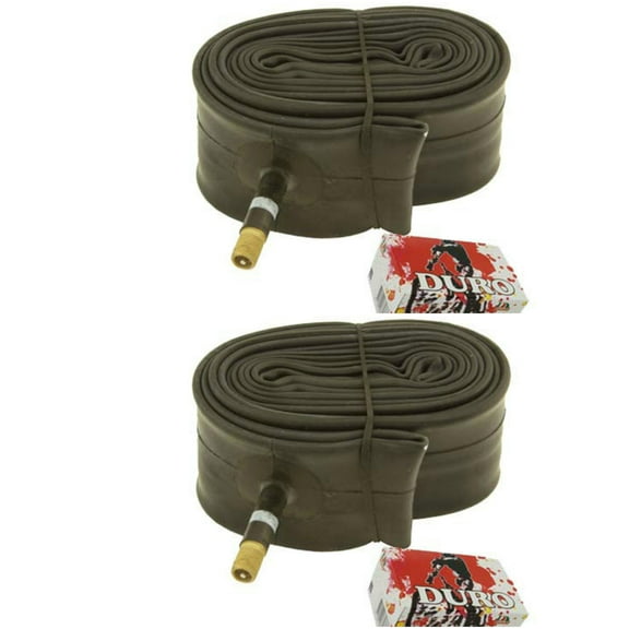 2 Duro Tubes 24" x 1.75"/2.125" 33mm Standard Schrader Valve. Set of Tube. Pair of Tubes. Two Tubes.