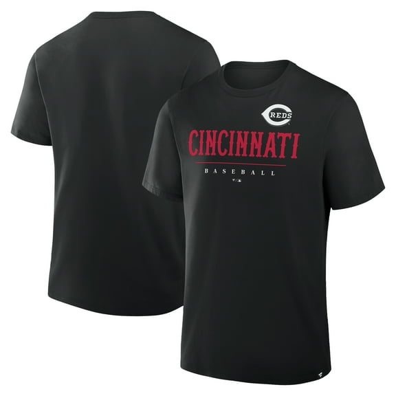 Men's Fanatics Black Cincinnati Reds Color Pop Legacy Clubhouse T-Shirt