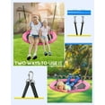 thumbnail image 3 of KEESTP Swing for Kids Sturdy & Comfortable 43 Inch Saucer Tree Swing Flying Indoor Outdoor Play Set Swing for Kids - Pink, 3 of 9