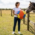 thumbnail image 5 of Inflatable Horse Toy Ball, Large Polyester Grazing Ball for Exercise & Play, Tough Lightweight Training/Aid for Paddock/Pasture/Yard Boredom Buster B, 5 of 5