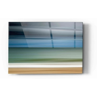 Epic Art 'Ocean Storm' by Katherine Gendreau, Acrylic Glass Wall Art, 16"x24"