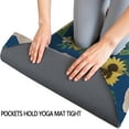 thumbnail image 3 of French Bulldog Sunflowers Floral Hot Yoga Mat Towel Non Slip for Hot Yoga - Quick-Drying Yoga Mat Cover with 4 Corner Pockets with Travel Bag - Hot Yoga Towel Non Slip 74"x26", 3 of 6