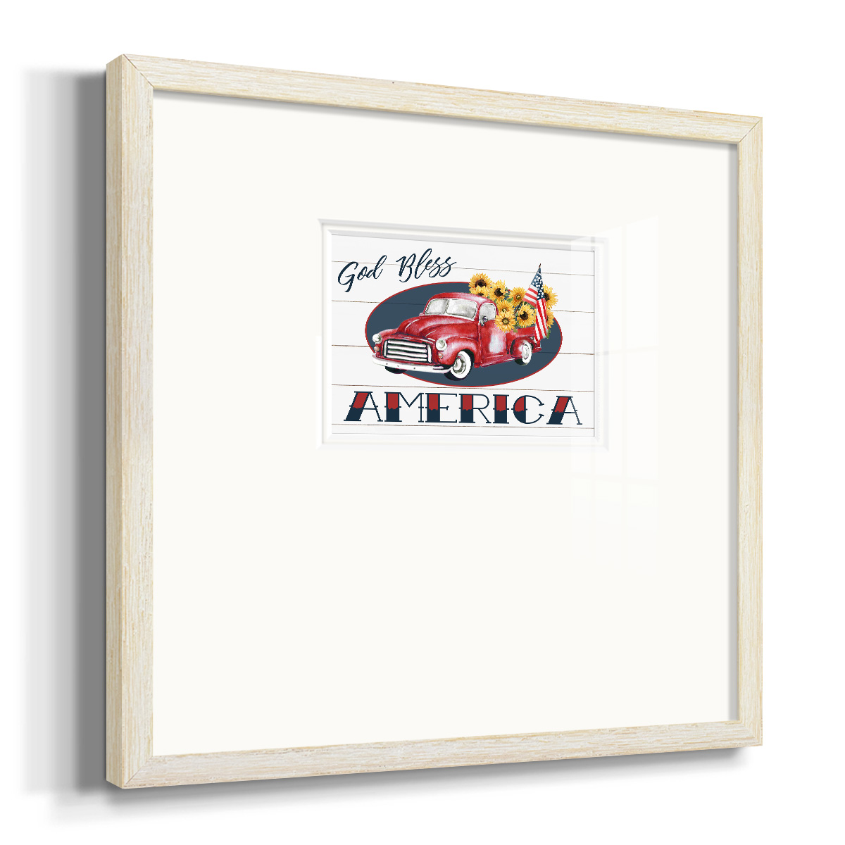 God Bless TruckPremium Framed Print