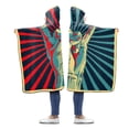 thumbnail image 2 of ASHLEIGH Hand Rock N Roll Sign Hooded Blanket 56x80 inches Adults Girls Boys Wearable Blankets, 2 of 2