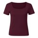 thumbnail image 3 of Gibobby Camisa&nbsp;Vaquera Camisetas de manga corta con cuello cuadrado y manga larga para mujer（Rojo， XL), 3 of 5