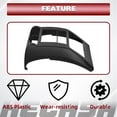 thumbnail image 4 of Kojem Double Din Radio Dash Bezel Kit for 2003-2006 Jeep Wrangler TJ with Wiring Harness Top Tray Not Included, 4 of 8