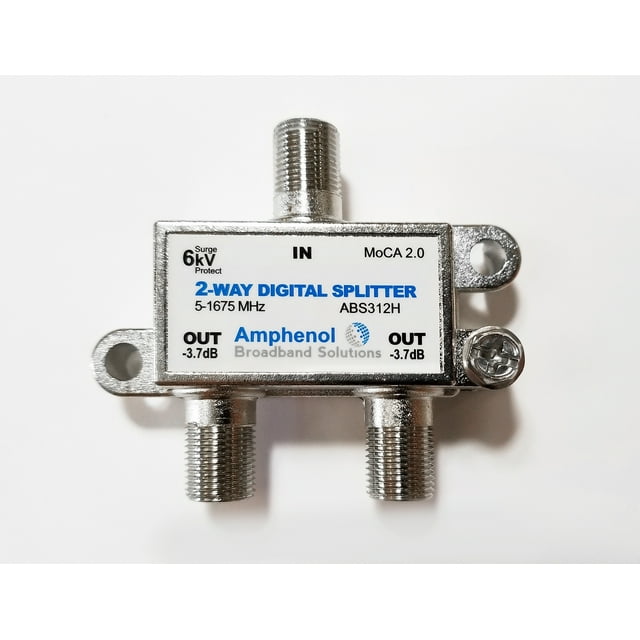 Divisor digital Amphenol 2-Way MoCA 2.0 ABS312H