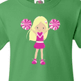 thumbnail image 4 of Inktastic Cheerleaders, Girl With Blonde Hair, Pink Uniform Youth T-Shirt, 4 of 5
