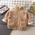 thumbnail image 4 of TAIAOJING Girls Boys Rain Jacket Lightweight Toddler Jacket Kids Autumn Spring Long Sleeve Cute Printing Zip Up Warm Outerwear 2-3 Years, 4 of 4