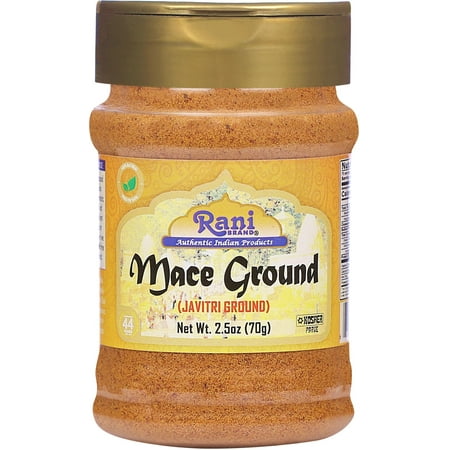 Rani Mace Ground (Javathri) Powder, Spice 2.5oz (70g) PET Jar ~ All Natural | Vegan | Gluten Friendly | NON-GMO | Kosher | Indian Origin