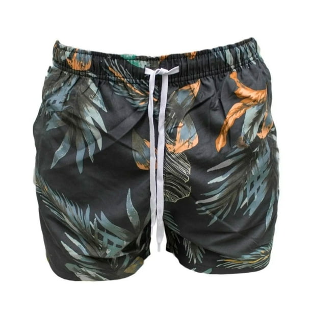 Traje de baño para caballero Forte Underwear Modelo Copacabana, Estilo short corto, Estampado militar