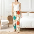 thumbnail image 4 of Balery Vintage Bowling Pantalones de pijama para mujer, pijamas ultraligeros, pantalones de estar por casa-Large, 4 of 6