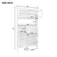 thumbnail image 2 of 82’’H Shoe Cabinet with Open Storage Space,Entryway Hall Tree with 3 Flip Drawers,Multi-functional Foyer Cabinet with 2 Tempered Glass Doors for Hallway, 2 of 6