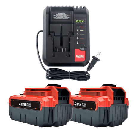 

Vinida For Black & Decker or Porter Cable Li-ion Battery 20V MAX Charger PCC692L+2PACKS FOR PORTER CABLE PCC685L Battery 20V Li-ion 4000mAh Pack Battery DAN