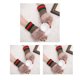 thumbnail image 1 of Guantes sin dedos de punto de lana para mujer, mitones, calentadores de muñeca, 3 pares de colores caqui, 1 of 3