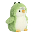 thumbnail image 2 of Peluche Pingüino Disfrazado Dinosaurio Unicornio Verde con Blanco, 2 of 5
