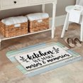 thumbnail image 2 of SPXUBZ Non Slip Flannel Polyester Floor Mat Kitchen We Make Messes And Memories For Bathroom Kitchen Bedroom Decoration 24x16 inch, 2 of 5