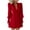 Red, variant on IROINNID Formal Dress for Women Wedding Guest Evening Party Formal Dress Spring/Summer Lantern Long Sleeve V-Neck Solid Color Dress,Pink