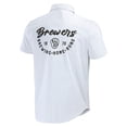 thumbnail image 3 of Men's Darius Rucker Collection by Fanatics White Milwaukee Brewers Pin Stripe Short Sleeve Button-Up Shirt, 3 of 3