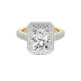 thumbnail image 3 of IGI Certified 4 Carat Radiant Shape Lab Grown Diamond Engagement Ring | 14K Yellow Gold | Luxoré Vintage Allure Diamond Ring | FG-VS1-VS2 Quality Friendly Diamonds, 3 of 6