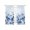 Blue, variant on Blue Blooms Floral Sheer Curtains 45 Inch Length 2 Panels Set Window Treatments, Farmhouse Spring Flowers Botanical Rod Pocket Semi Curtains for Living Room/Bedroom/Kitchen Décor, 104"W x 45"L