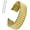 Golden, variant on Blekon Original Stainless Steel Women's Stretch Watch Band - Flexible Expansion Straight End Replacement Strap, 18mm Straight End Lugs Watch Band, Pins Included, No Clasp