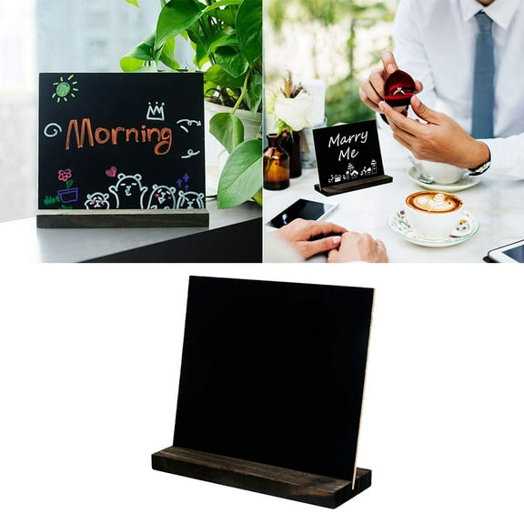 Dytern DIY 1pc Mini Wooden Chalkboard DIY Vintage Blackboard Message Board Room Decoration for Home School