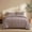 Brown03, variant on Blue Striped Comforter Set Queen Size Striped Bedding Set Soft Velvet Feel Plush Bedding 3 Pcs Modern Stripes Pattern Queen Size Bed Set for All Seasons 1 Comforter 2 Pillowcases