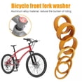 thumbnail image 2 of Accesorios para bicicletas Espaciadores de auriculares CANSUCC MTB bicicleta horquilla delantera arandelas junta oro 6 uds Barbie Nuevos Originales, 2 of 9