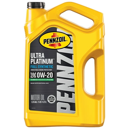 pennzoil ultra platinum full synthetic 0w-20 motor oil, 5 quart