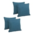 thumbnail image 2 of 18-inch Double-corded Solid Outdoor Spun Polyester Square Throw Pillows with Inserts (Set of 4) 9810-CD-S4-REO-SOL-16, 2 of 2