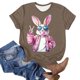 thumbnail image 4 of Puntoco Liquidación de blusas cortas para mujer, camisetas de manga corta con cuello redondo y estampado bonito a la moda para mujer, 4 of 4