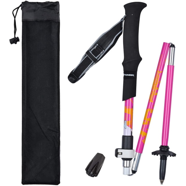 Poteaux de Randonnée et de Randonnée Pliables PolesTrekking Poteaux pour Randonnée Alpinisme, Voyage, Vacances et Randonnée