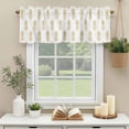 thumbnail image 3 of Pineapple Yellow White Fruit Window Valance Curtain Simple Art Rod Pocket Short Curtain for Living Room, Bedroom & Kitchen Window Decor 54x18in, 3 of 8