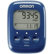 OMRON HJ325 Walking Style IV Step Counter Tracker Action Mode Pedometer with 3d Sensor- Blue