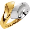 thumbnail image 4 of Bypass Ring in 14k Yellow & White Gold - Size 7, 4 of 4