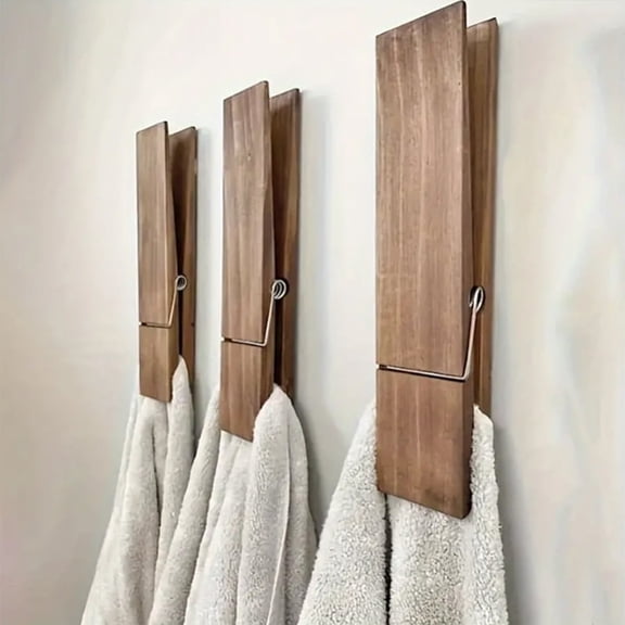 Wooden clothes pegs for home use; wooden towel clips for lingerie drying