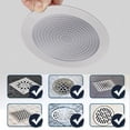 thumbnail image 4 of Circular Silicone Floor Drain Cover 3.5in Multi-Hole Mesh Hair Catcher Strainer Anti-Clogging Filter Pad for Bathtub Bathroom Sink, 4 of 6