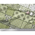 thumbnail image 2 of Soimoi Rayon Fabric Geometric,Damask & Mandala Patchwork Printed Fabric 1 Yard 42 Inch Wide, 2 of 3