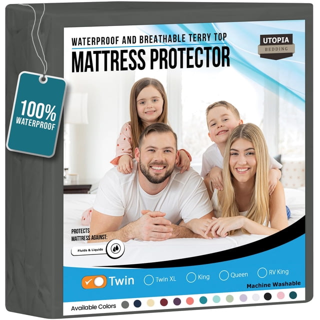 Protector de colchón Utopia Bedding impermeable, tamaño doble