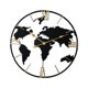 thumbnail image 4 of Reloj de pared reloj colgante versátil diseño de patrones mundiales fáciles de leer decoración del hogar fácil de silencio para la oficina del hotel, 4 of 8